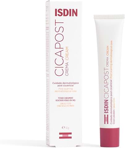 ISDIN Cicapost, Cuidado Dermatológico post Cicatricial, Crema con Rosa Mosqueta para la Reparación de Cicatrices, 50 gr  