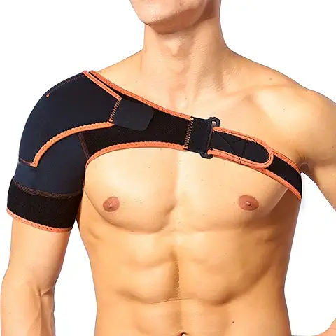 Jadeshay Hombro Brace - Manguito de los Rotadores Soporte de Compresión de Rasgado Rotador de Apoyo for el Brazo, Tendinitis, Dislocación del Hombro de la Manga de Compresión  