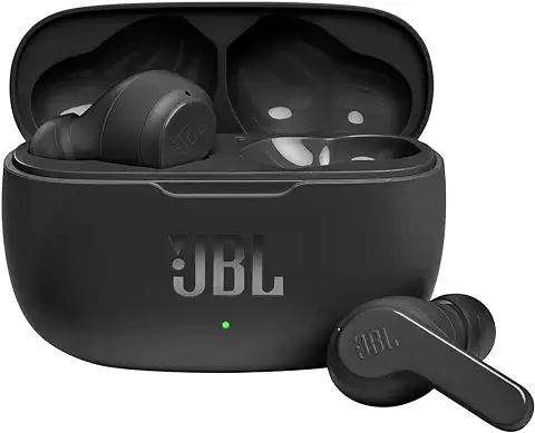 JBL WAVE 200TWS Auriculares Inalámbricos Intraaurales con Sonido JBL Deep Bass, Asistente de voz con Control Táctil y Resistencia al agua IPX2 - Hasta 20h de Música  