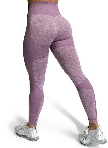 JFAN Pantalones de Yoga Súper Elásticos Cintura Alta para Mujer Mallas de Yoga Costuras con Control de Abdomen para Entrenamiento de Gimnasio  