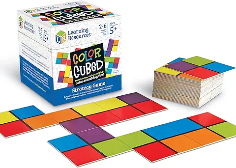 Juego de estrategia de cuadrados de colores de Learning Resources