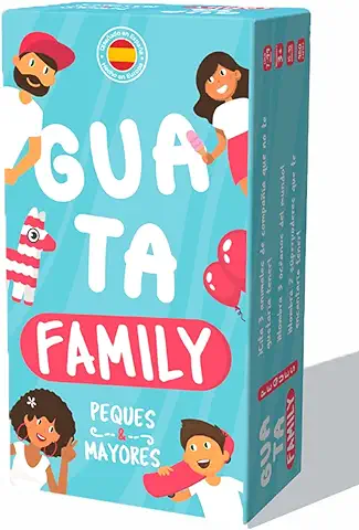 Juegos de Mesa - GUATAFAMILY - El Juego Ideal para Reír en Familia, con Adultos y Niños - Fomenta la Imaginación y Agilidad Mental de los más Peques - Regalos Navidad  