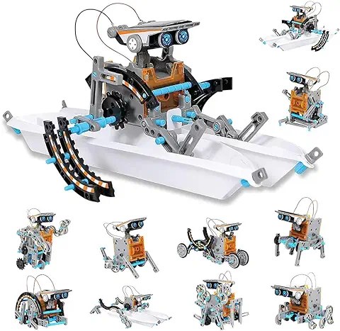 Juguetes Stem para Niños de 8 Años Kit de Robot Solar 12 en 1 Aprendizaje Educativo Ciencia Construcción de Juguetes de 8-12 Años Regalo de Pascua  