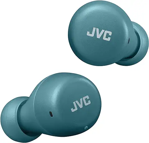JVC Gumy Mini True Wireless Earbuds [Amazon Exclusive Edition] Auriculares Inalámbricos, Bluetooth 5.1, ResistenciaAgua (IPX4), Gran Duración de la Batería (hasta 15 Horas) - HA-Z55T-Z (Verde)  