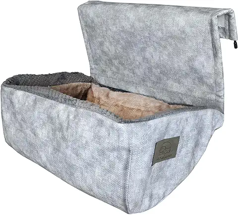 KaraLuna Tumbona de Calefacción, También Adecuada para Gatos Grandes, Cama para Gatos, Calefacción, Cueva Colgante, Gato, Calefacción, Hamaca para Radiador, Gatos, XXL, Gris Claro  