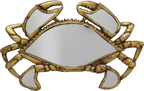 Kare Mirror Mare Mirror - Figura Decorativa (Cristal, 27 x 43 x 3,5 cm), Color Dorado  