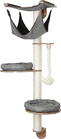 Kerbl Dolomit Tofana Pro - Árbol para Gatos (140 x 75 cm), Color Gris  