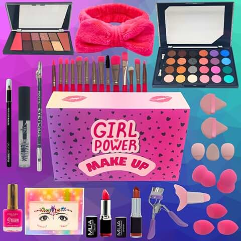 Kit de Maquillaje Profesional Completo todo en uno Formado por 75 Piezas + 1 Caja de Regalo, Pack Belleza, Estuche Maquillaje Niña, Kit de Maquillaje  