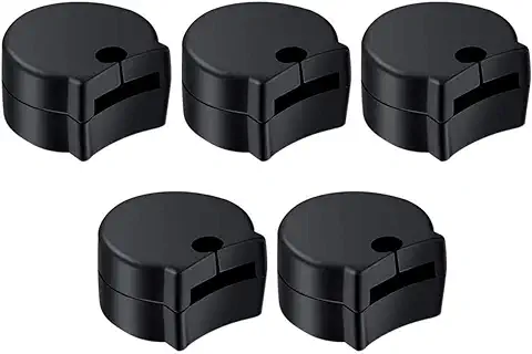 KOMUNJ Set para Clarinete de 5 Protectores de goma para Apoyo del Pulgar, Cómodos Accesorios de Protección para Instrumentos Musicales, Negro  