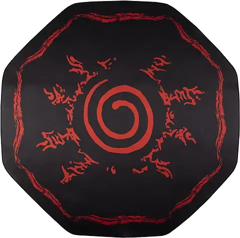 Konix Naruto Shippuden Alfombra Protectora para el Suelo para Silla de Escritorio de PC de Gaming, Revestimiento Antideslizante, Motivo Estilo de Sellado de los Ocho Trigramas  