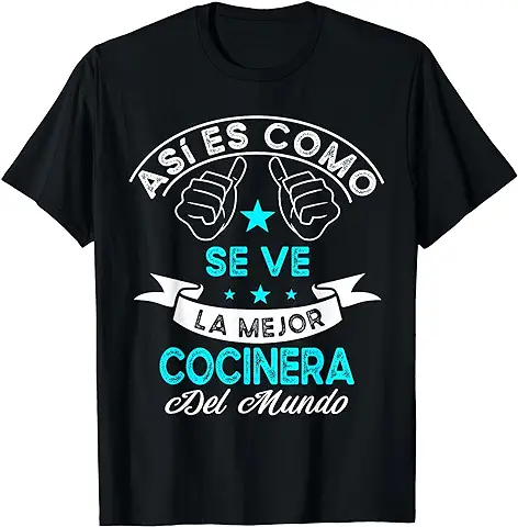 La Mejor Cocinera del Mundo Femme Cumpleaños Regalo Camiseta  