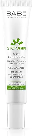 Laboratorios Babé - Stop AKN Gel Facial Secante 8 ml, Acción Intensiva, Cicatrizante, Tratamiento Acné, Disminución de Acné, Combate las Imperfecciones del Rostro  