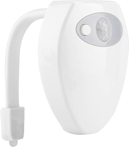 Ladieshow Mini Lámpara de Inodoro con Carga USB, luz Nocturna de Inducción Corporal con Sensor de Movimiento, Accesorio de Baño  