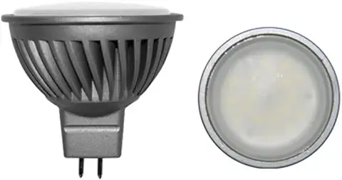 Lampada Dicroica Led 8,5w Gu5,3 4000k 105° 580 Lumen 12v Ad/dc  