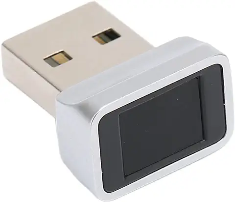 Lector de Huella Dactilar USB para Windows10/11 Sistema 32/64 bit, Dispositivo de Seguridad por Huella Dactilar con Detección de 360 Grados, Inicio de Sesión Rápido en 0,5 Segundos  