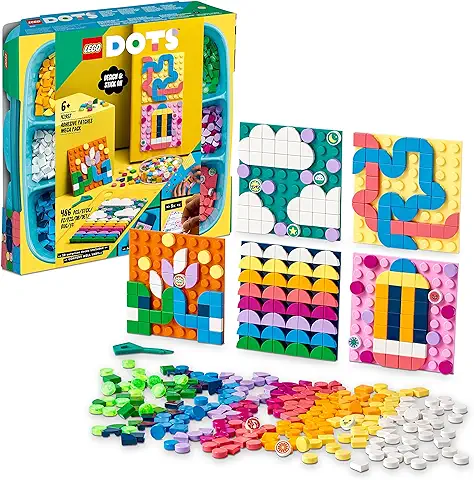 LEGO 41957 Dots Megapack de Parches Adhesivos 5en1, Juguete, Manualidades para Niños y Actividades Creativas, Decorar Libretas y Fundas de Móvil, Idea de Regalo  