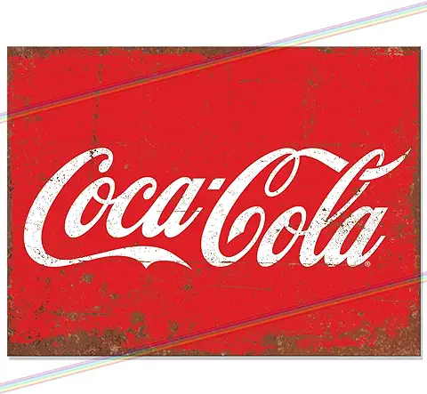 Letrero de Barra de Metal Divertido con Logotipo de Coca Cola, Accesorios para el Hogar, pub o Jardín al aire Libre, bar, Placa de Pared, Regalo de Cueva de Hombre, Letreros de Barra de Metal, Letrero  