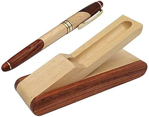 LHKJ Bolígrafo de Madera Profesional, Elegante Juego de Pluma de Regalo para la Escritura de Firma  