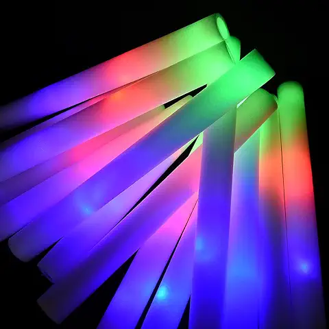 LifBetter - Bastones Luminosos Multicolor, luz LED RGB, 30 Unidades, Ideal para la Decoración de Fiesta de Cumpleaños  