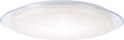 Lightbox Lámpara de Techo LED CCT – Lámpara de Techo Regulable con Mando a Distancia y Moderno Cielo Estrellado – Color de la luz Ajustable 3000 K Hasta 6500 K – Metal/plástico Blanco Diámetro 45 cm  