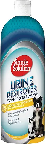 Limpiador Enzimático Simple Solution Destructor de Orina, Removedor de Manchas y Olores de Mascotas con Poder de Limpieza Pro-Bacterias  