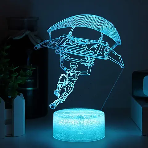 Lámpara de Ilusión en 3D, LED, luz Nocturna, 16 Colores, Lámpara de mesa para Niños, Regalo RGB, Lámpara de Estado de ánimo para Cumpleaños, Festival, Decoración, Regalos  