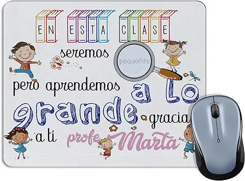 LolaPix Alfombrilla Ratón Profesor. Regalos para Profesores. Alfombrilla Ratón. Varios Diseños. Aprender A LO Grande  