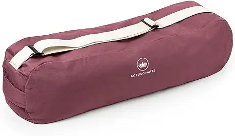 Lotuscrafts Bolsa Yoga para Esterilla PUNE - Justa y Ecológica - Funda Esterilla Yoga - Bolsa Esterilla Yoga - Bolsa para Esterilla De Yoga y Accesorios Yoga - Yoga Mat Bag  