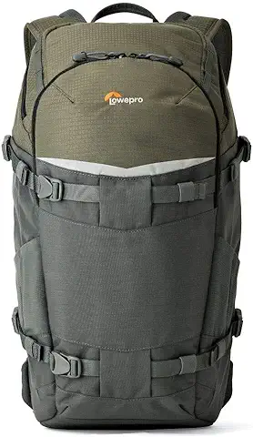 Lowepro Flipside 350 AW - Mochila para Cámara Fotográfica DSLR y Varias Lentes, Bolsa para la Cámara, la Tablet, Accesorios para la Cámara y el Trípode - Color Gris  