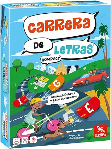 Ludilo - Carrera De Letras | Juegos De Mesa Niños 7 Años | Juegos Reunidos 7 Años | Juegos Infantiles De Cooperación | Juegos De Mesa Para 2 O Más Personas  