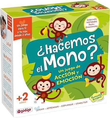 Ludilo - ¿Hacemos El Mono? | Juguetes Niños 2 Años | Juguetes 2 Años O Más | Juguete Niña 2 Años O Niño | Regalo Niña 2 Años Con Guía Para Familias  