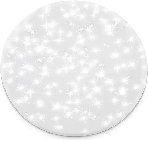 Lumare Lámpara de Techo LED, Efecto de Centelleo Del Cielo Estrellado -Sin Proyección De Estrellas, No Regulable, Sin Sensor de Movimiento -24w Blanco Cálido, Cri>80 -Ángulo de Haz De 120° -Circular  