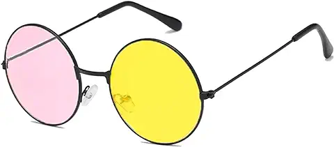 LUOFANG Gafas de sol de Colores Mixtos para Adolescentes, Niñas, Fiesta de Cosplay, Lentes de Montura Redonda, Divertidas Decoraciones para Fiesta de Halloween  