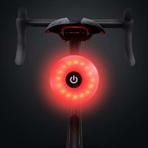 Luz Trasera de Bicicleta, WASAGA LED USB Recargable, Impermeable, Advertencia, 5 Modos, luz Trasera  