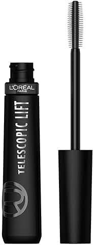 L'Oréal París Máscara de Pestañas, Duración +36 Horas, Longitud Visible de las Pestañas Hasta +5 mm, sin Grumos ni Manchas ni Descamación, Telescopic Lift, Negro  