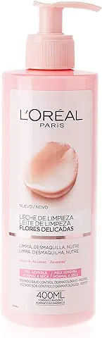 L'Oreal Paris Leche Limpiadora, Rosa, Blanco, 400 ml (Paquete de 1)  