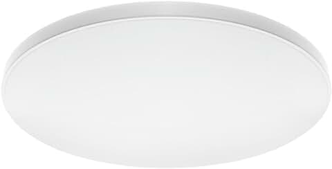 M Ledme - Plafon LED Techo 30W, Lámpara Techo para Baño IP44, 3.000 Lúmenes, Color Luz Neutra (4500K) para Baño, Cocina, Balcón, LM8255  