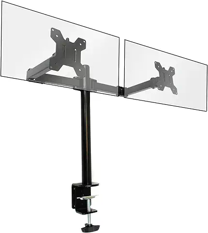 M&amp;W - Soporte de monitor doble para escritorio, para 13-27"