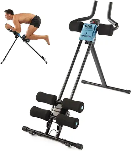 Maquina Abdominales GYMFORM AB Generator, Ejercita todo el Cuerpo, Entrenamiento Funcional de Abdominales, Brazos, Piernas, Cardio + Fitness  