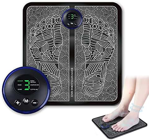 Masajeador de Pies Masaje Pies, Masajeador de Pies EMS y Piernas Electrico con Agua Masajeador de Piernas Foot Massager Eléctrica para Masaje de pies con 6 Modos y 9 Niveles de Intensidad  