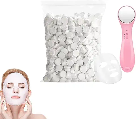 Mascarilla Facial Comprimida, Mascarilla De Puro Algodón, Facial Mascarilla Comprimida Mascarilla Facial Comprimida Diy, 50PC, Equipado con un Aparato de Belleza, Restaurar la Vitalidad de la Piel  