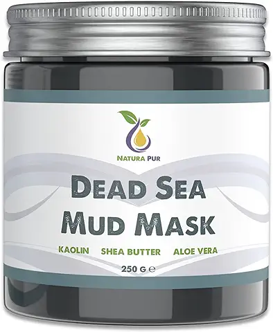 Mascarilla Facial de Barro del Mar Muerto 250g - anti Acné, Puntos Negros y Espinillas - Cuidado Antienvejecimiento para Pieles con Imperfecciones - Máscara Facial de Arcilla para cara y Cuerpo  