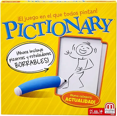 Mattel Games Pictionary, Juego de mesa para Dibujar +8 Años, Versión Español (DKD51)  