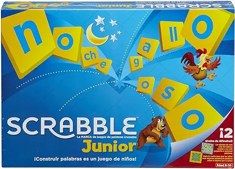 Mattel Games Scrabble Junior, Juego de mesa +6 Años, Versión Español (Y9669)  