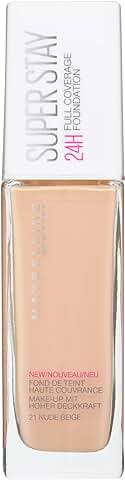 Maybelline New York, Base de Maquillaje, Superstay 24H, Nude (21), 30 ml  