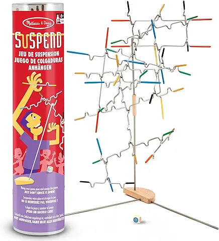 Melissa & Doug Suspend Juego de Familia para Niños y Adultos, Torre Apilable Juguete de Equilibrio, Juego de Abilidad, Regalo  