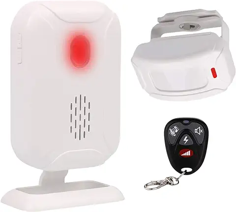 Mengshen Alarma De Sensor De Movimiento, Alerta De Entrada De Casa Admite 5 Modos, 36 Melodías Y Larga Distancia De Transmisión (Control Remoto Incluido)  