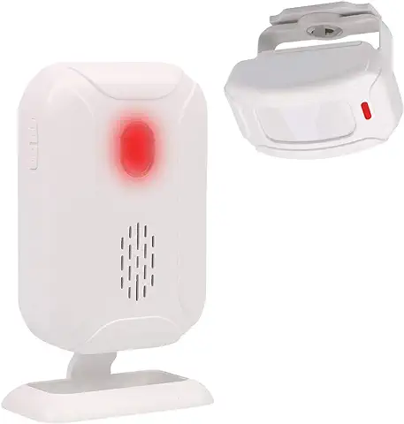 Mengshen Alarma del Sensor De Movimiento, Timbre Inalámbrico para Puerta/Entrada de La Puerta/Casa y Tienda/Buzón, Kit de Sistema de Alarma de Seguridad con 1 Sensor Y 1 Receptor - YBQ04  