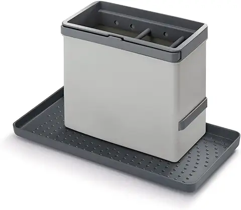 Metaltex Tidy-Tex - Plástico Organizador Modular de Limpieza de Cocina, Gris  