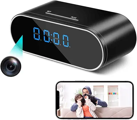 Mini Camara Espia 1080P Oculta, Camufladas para Ver En El Movil Vigilancia Wifi Interior Invisible Larga Duracion Spy Cam con IR Vision Nocturna Deteccion de Movimiento  